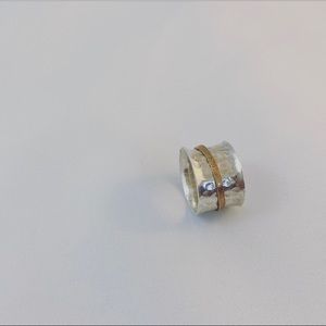 COPY - Hammered Sterling Silver Spinner Ring